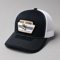 Vintage White Woven Trucker