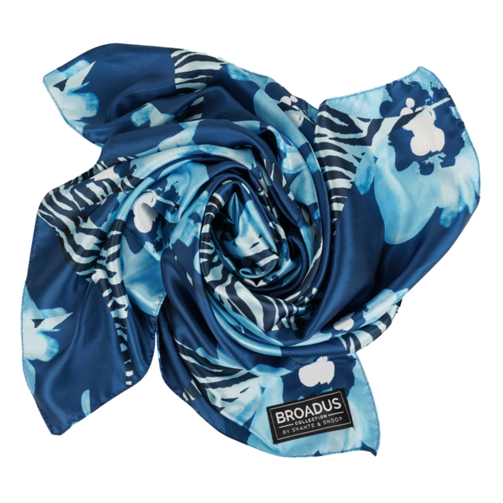 Broadus Collection Headwrap Scarf by Shante & Snoop Dogg, Floral Zebra