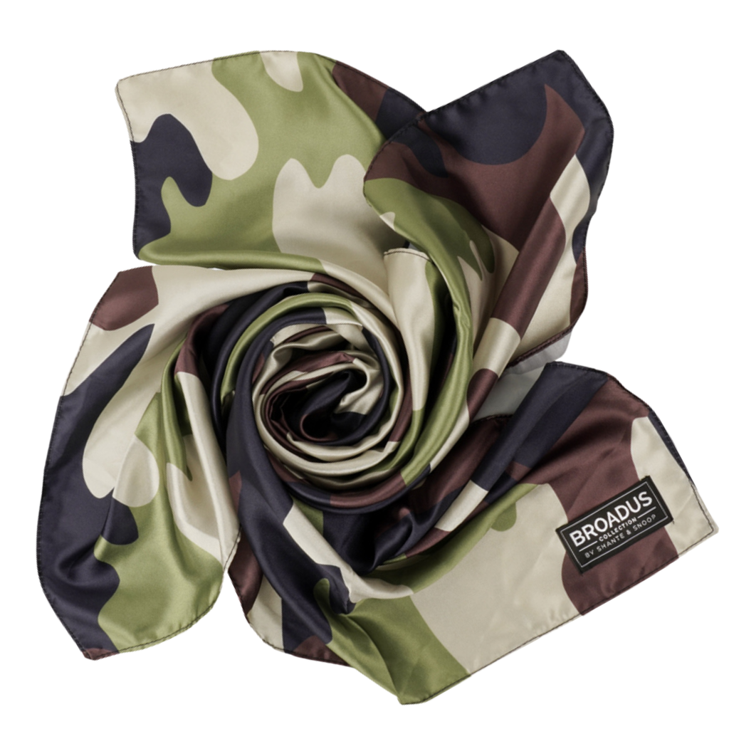 Broadus Collection Headwrap Scarf by Shante & Snoop Dogg, Camo