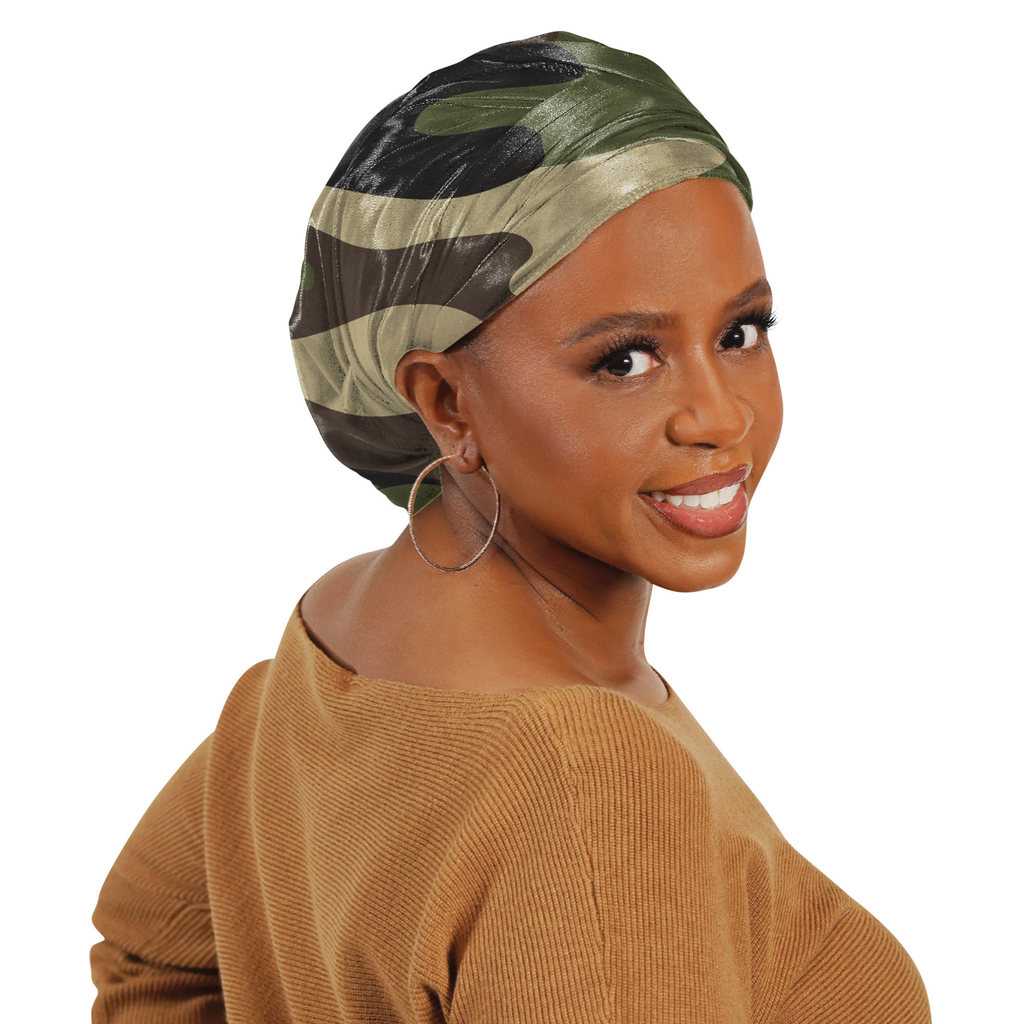 Broadus Collection Headwrap Scarf by Shante & Snoop Dogg, Camo