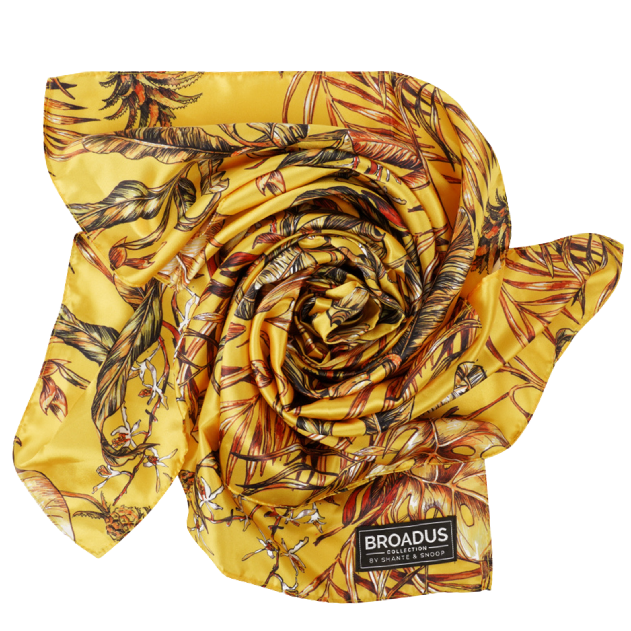 Broadus Collection Headwrap Scarf by Shante & Snoop Dogg, Golden Tropics