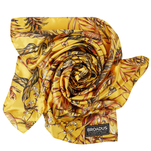 Broadus Collection Headwrap Scarf by Shante & Snoop Dogg, Golden Tropics