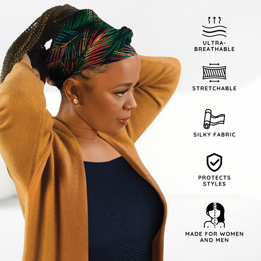 Broadus Collection Headwrap Scarf by Shante & Snoop Dogg, Island Palms