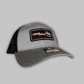 Black Red Woven Trucker Hat
