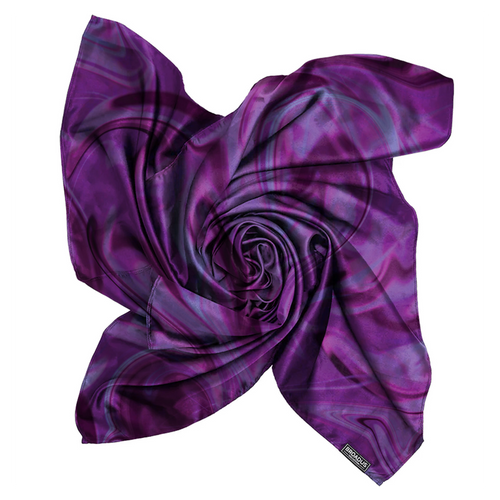 Broadus Collection Headwrap Scarf by Shante & Snoop Dogg, Purple Butterfly