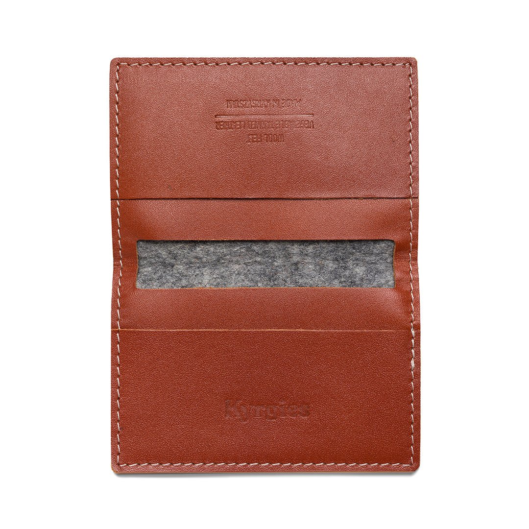 Felt and Leather Bifold Wallet