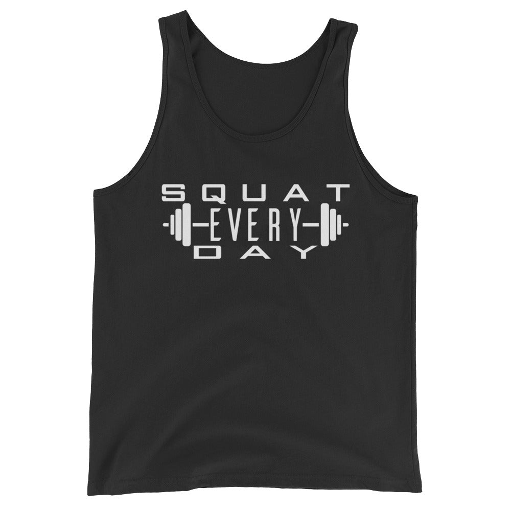 Squat Every Day with Barbell Tank Top