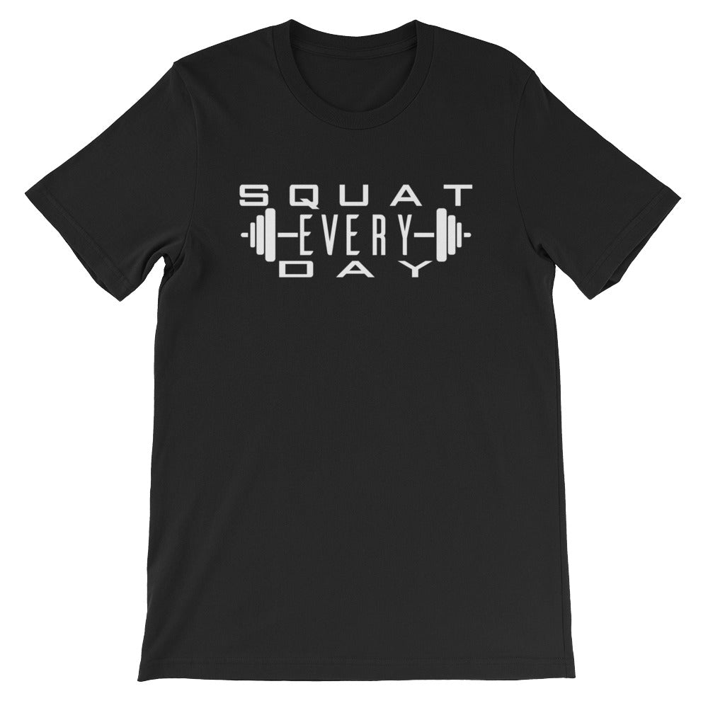 Squat Every Day with Barbell Black Shirt